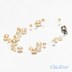 Perlenarmband Perlenarmkette Süßwasserperlen Armkette lachsrosa